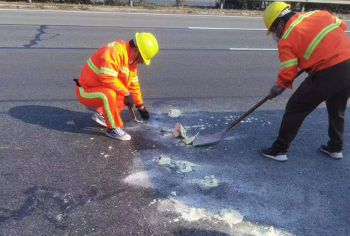 宜秀公路下沉注浆加固